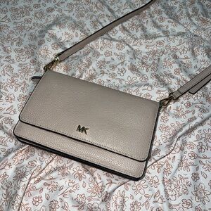 Michael Kors Taupe Crossbody Bag
